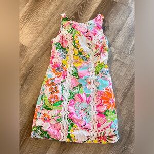 Lilly Pulitzer Pink and Green Floral Dress